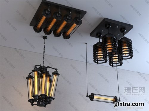 Ceiling light 03 3d model