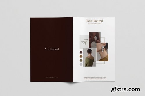 CreativeMarket - Noir Natural Moodboard Magazine 4327652