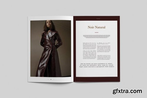 CreativeMarket - Noir Natural Moodboard Magazine 4327652