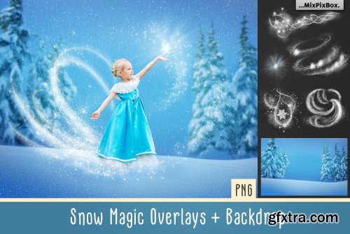 CreativeMarket - Snow Magic Overlays 4353038