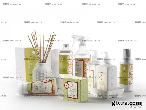 Modern cosmetics washing daily 3D model