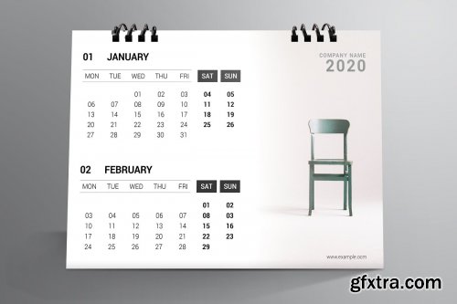 CreativeMarket - Desk Calendar Bundle 2020 4415976