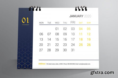 CreativeMarket - Desk Calendar Bundle 2020 4415976