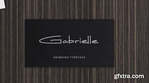 Gabrielle Animated Font - After Effects 343148