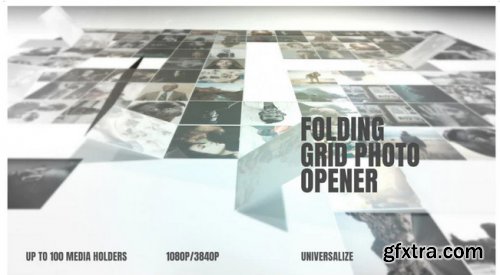 Folding Photo Grid Opener - After Effects 343900