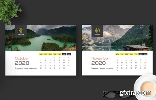 2020 Nature Calendar Desk Pro