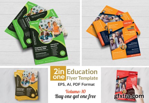 CreativeMarket - Admission Flyer Templates 4408346