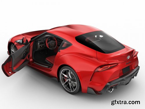 Toyota Supra 2020 with interior 3D model