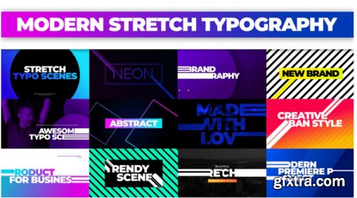 Modern Stretch Typography - Premiere Pro 327471