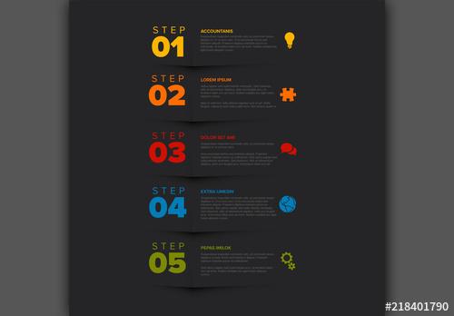 Five Step Infographic Layout - 218401790 - 218401790