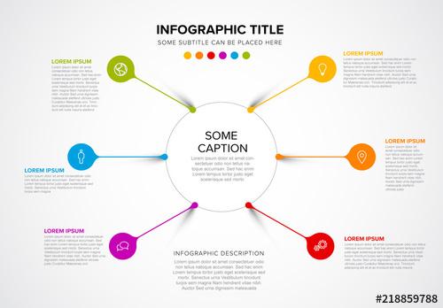 Infographic Layout with 6 Callouts - 218859788 - 218859788