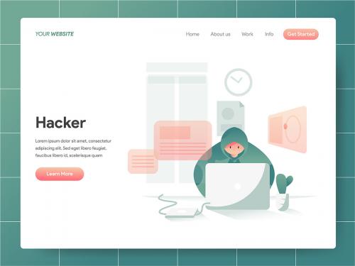 Hacker Illustration Concept - hacker-illustration-concept