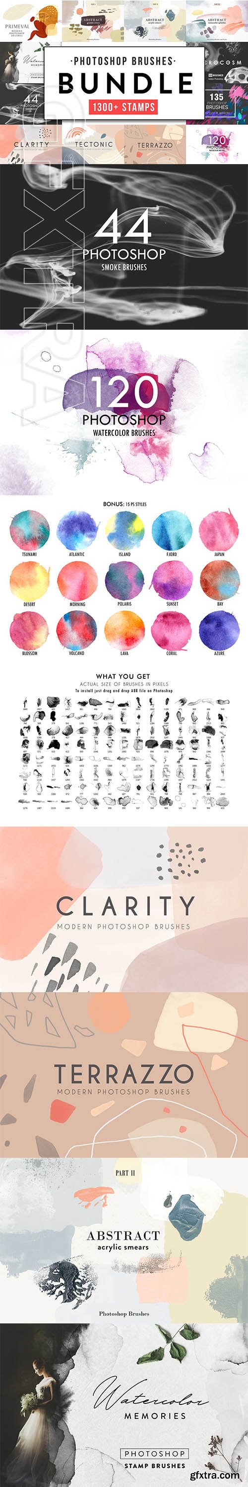 CreativeMarket - All Photoshop Stamp Brushes Bundle 4319870