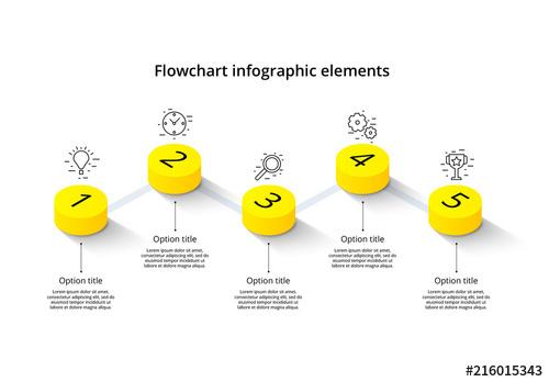 5-Step Infographic Layout - 216015343 - 216015343