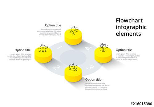 4-Step Infographic Layout - 216015380 - 216015380