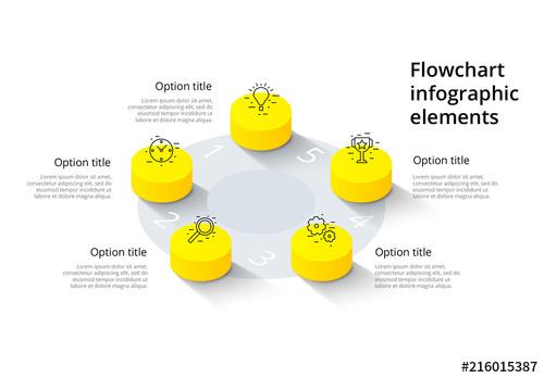 5-Step Infographic Layout - 216015387 - 216015387