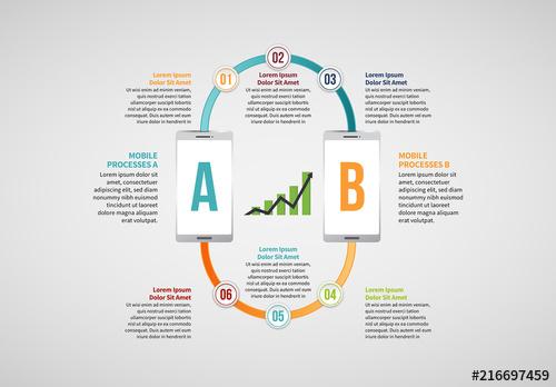 Two Phone Infographic Layout - 216697459 - 216697459