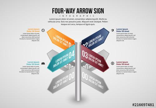 Arrow Sign Infographic Layout - 216697481 - 216697481