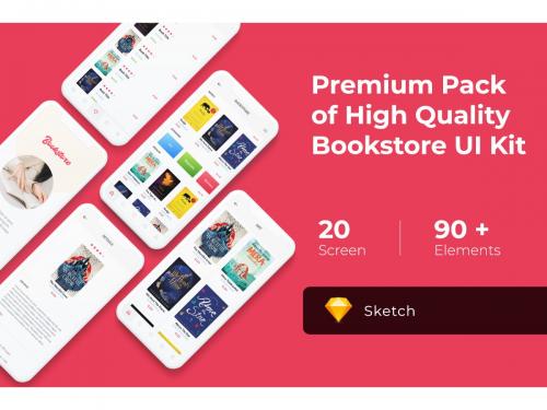 High Quality Bookstore UI KIT for Sketch - high-quality-bookstore-ui-kit-for-sketch