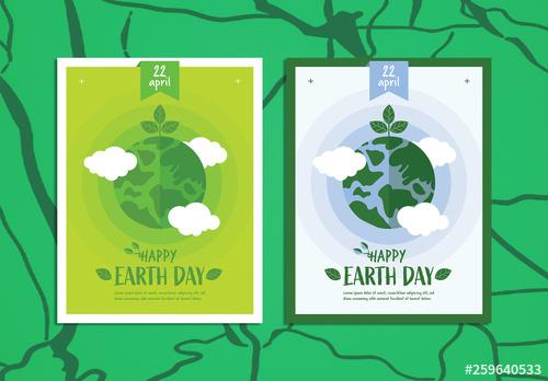 Happy Earth Day Poster Layout - 259640533 - 259640533