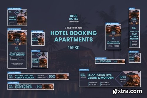 Hotel Banners Ad PSD Template