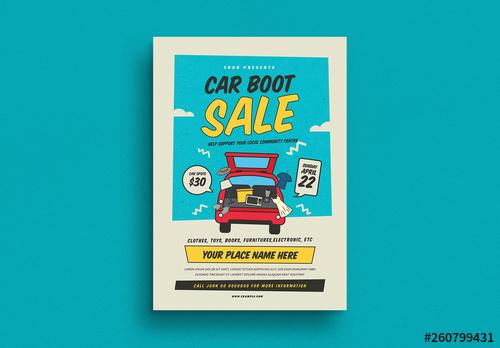 Trunk Sale Poster Layout - 260799431 - 260799431