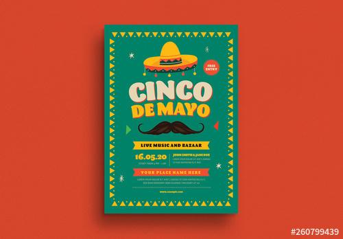 Cinco De Mayo Event Flyer Layout - 260799439 - 260799439