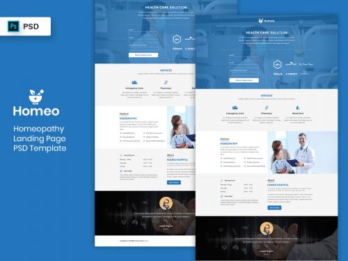 Homeopathy Landing Page PSD Template-02 - homeopathy-landing-page-psd-template-02