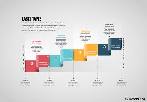 Label Tapes Infographic - 262599234 - 262599234