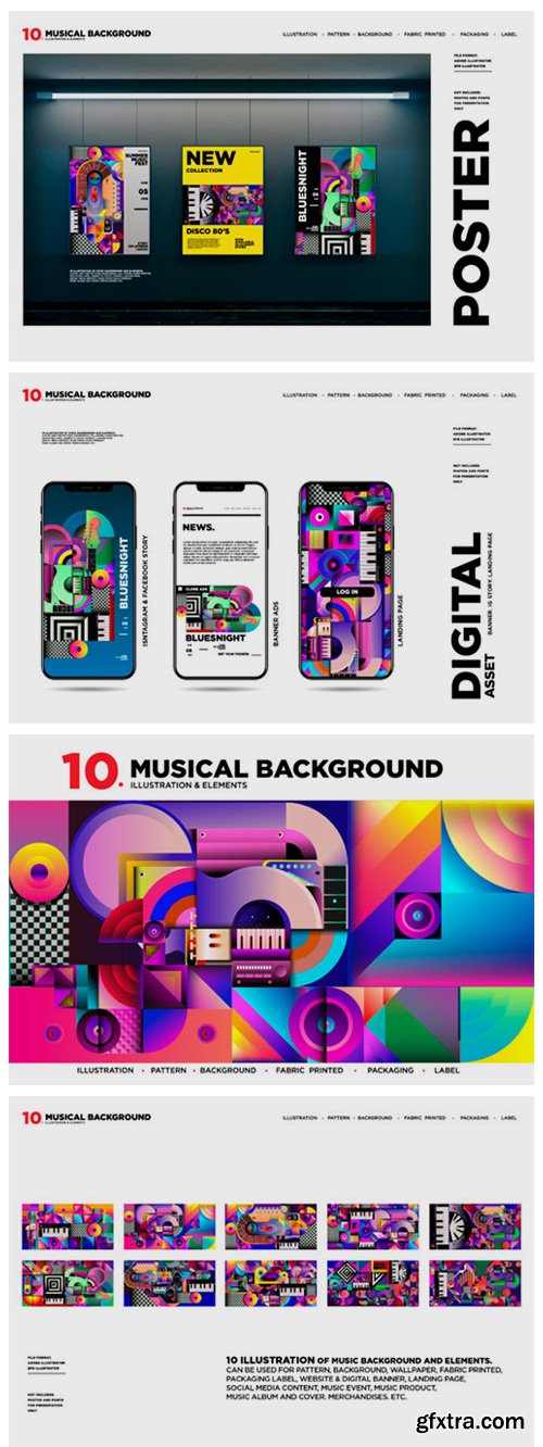 10 Music Illustration Background 2296566