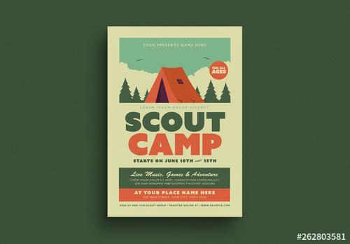 Scout Camp Flyer Layout - 262803581 - 262803581