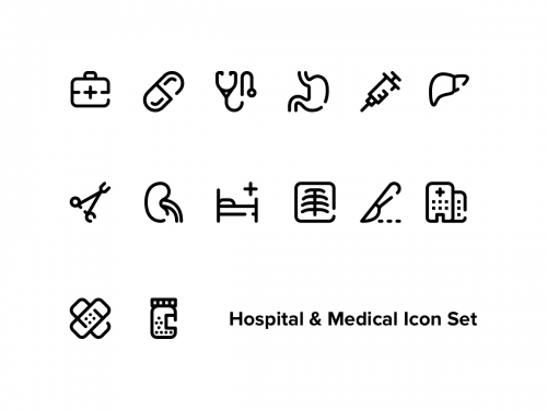 Hospital , Healthcare & Medical Icon Set - hospital-healthcare-medical-icon-set