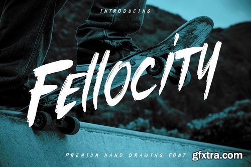 Fellocity - Urban Brush Font