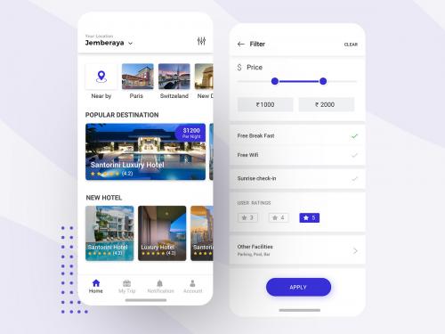 Hotel App UI Kit - hotel-app-ui-kit