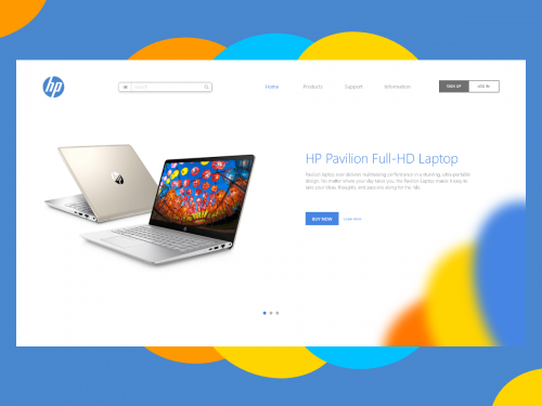 Landing page web design - hp-landing-page-web-design