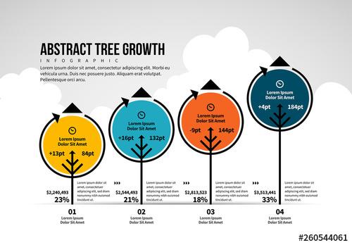 Abstract Tree Growth Infographic - 260544061 - 260544061