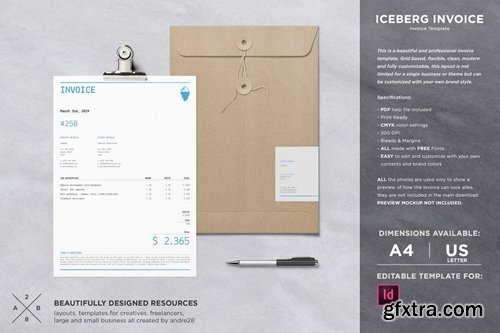 Iceberg Invoice Template