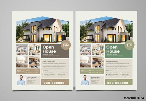 Simple Real Estate Flyer Layout - 269081024 - 269081024