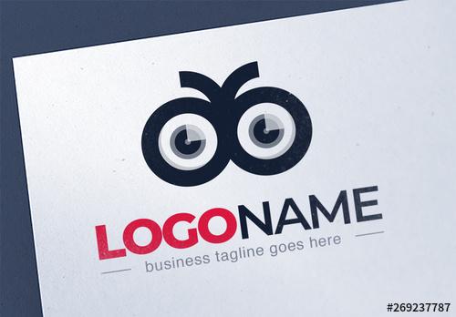 Logo Layout Design with Graphic Eyes - 269237787 - 269237787