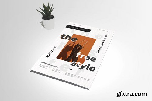 Perspective A4 Flyer  Poster Mockup