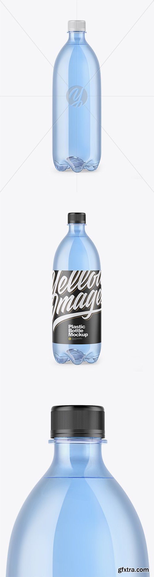 PET Blue Bottle Mockup 52079