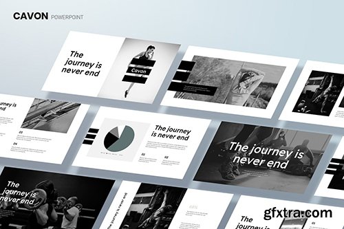 CAVON - Minimal Corporate Powerpoint, Keynote, Google Slides Template