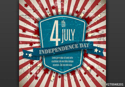 Independence Day Digital Flyer Layout - 270048201 - 270048201