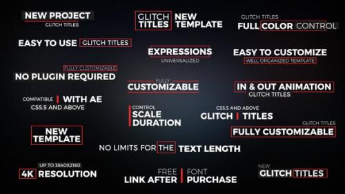 Videohive - Glitch Titles // Essential Graphics