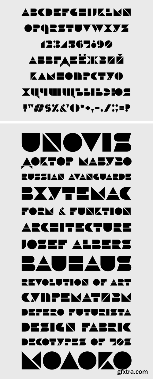 UNOVIS100 Typeface