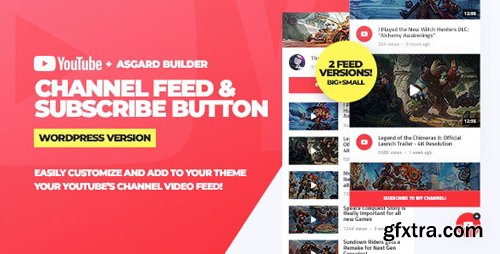 CodeCanyon - Youtube Channel Feeds and Subscribe Box WordPress Plugin v1.0.0 - 25387023