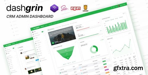 ThemeForest - Dashgrin v1.0 - Responsive Data Analytics Admin Dashboard Template (Update: 2 January 20) - 25227304