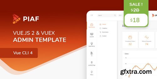 ThemeForest - Piaf v4.0.2 - Vue Admin Template - 23160320