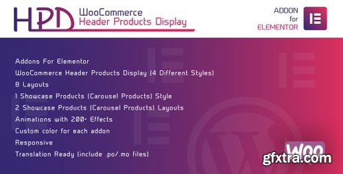 CodeCanyon - WooCommerce Header Products Display for Elementor v1.0 - WordPress Plugin - 25384329