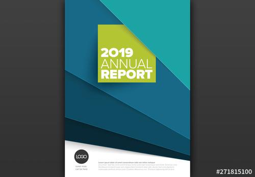 Blue Gradients Annual Report Cover Layout - 271815100 - 271815100